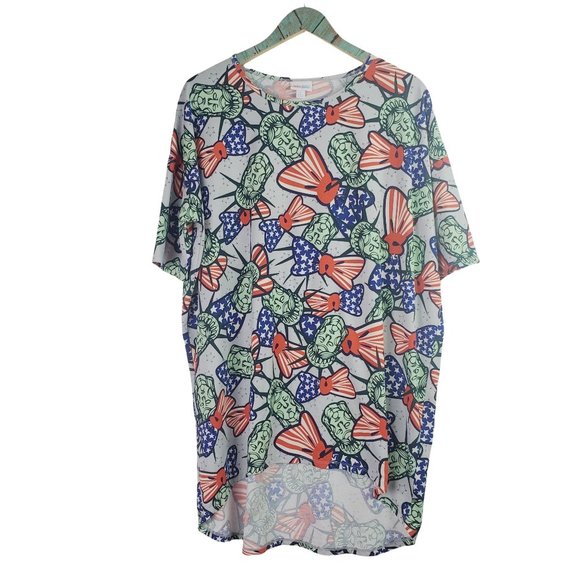 Lularoe Irma T-Shirt Statue of Liberty Sz L - Picture 1 of 10